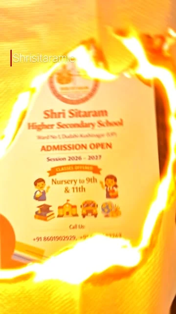 A dynamic Shri Sitaram admissions announcement